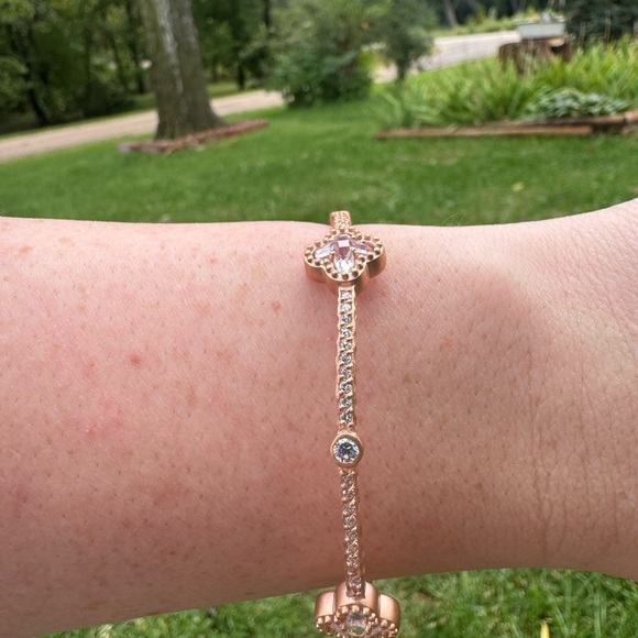 Rose Gold Freida Rothman Bangle - Picture 3 of 5